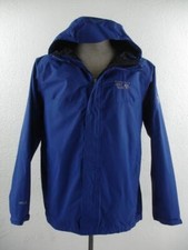 Jaqueta masculina M Mountain Hardwear Dry.Q impermeável snowboard chuva com capuz azul zíper comprar usado  Enviando para Brazil