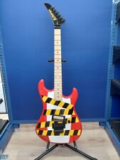 Guitarra elétrica Kramer Baretta Custom Graphics Danger vermelha branca preta amarela, usado comprar usado  Enviando para Brazil