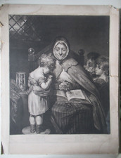 Large antique mezzotint for sale  BODMIN