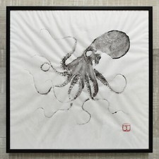 Gyotaku original poulpe d'occasion  Pleyber-Christ