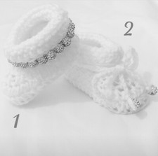 Crochet white baby for sale  LONDON