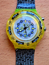 VINTAGE Swatch Special Scuba Loomi AG 1994 Fluoskop do Deutsche Banku na sprzedaż  PL