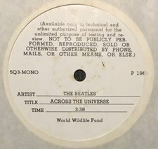 Beatles white label test pressing across the Universe 1 sided 7”  Mono  1969 Ex comprar usado  Enviando para Brazil