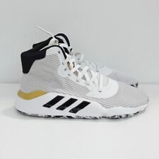 Tênis de basquete Adidas masculino Pro Bounce 2019 tamanho UK12 ouro branco, usado comprar usado  Enviando para Brazil
