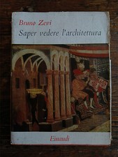 Bruno zevi saper usato  Milano