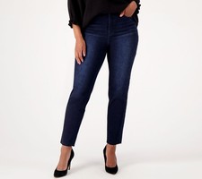 Pantalones para mujer niña con curvas talla 10 dobladillo crudo regular novia azul A546108 segunda mano  Embacar hacia Mexico