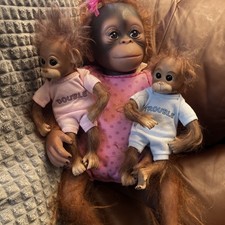 Breathing orangutan doll for sale  BOLTON