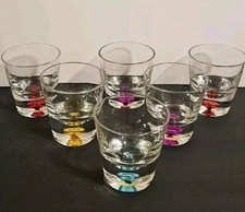 6 BOLA BOLHA COLORIDA PESADA BASE COLORIDA COPOS DE COQUETEL PARA BEBER UTENSÍLIOS DE BAR comprar usado  Enviando para Brazil