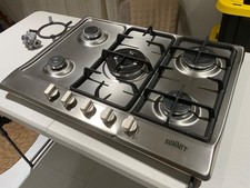 Cooktop a gás Summit 27" 5 queimadores, aço inoxidável, ferro fundido - GC527SS LEIA! comprar usado  Enviando para Brazil