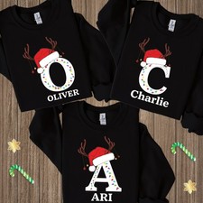 Christmas alphabet sweatshirt for sale  LONDON