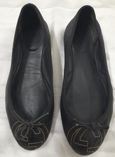 Balés planos de couro preto Gucci Soho 37EU comprar usado  Enviando para Brazil