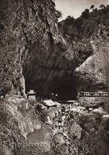 Usado, Arte fotográfica vintage 1906 CHINA MIEN SHAN caverna mosteiro cidade montanha ~ BOERSCHMAN comprar usado  Enviando para Brazil