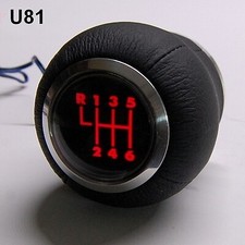 ALFA   Pomello di cambio in pelle retroilluminato  sistema a siringa  led rosso comprar usado  Enviando para Brazil