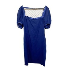 Usado, Vestido vintage Azzaro Paris azul strass frisado malha transparente costas manga folhada 42 comprar usado  Enviando para Brazil