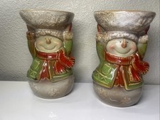 Ceramic snowman candle for sale  Melbourne