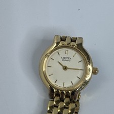Usado, Relógio feminino Citizen analógico quartzo corte vidro pulseira tom dourado comprar usado Usado, Relógio feminino Citizen analógico quartzo corte vidro pulseira tom dourado comprar usado  Enviando para Brazil