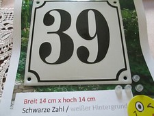 Hausnummer emaille schwarze gebraucht kaufen Hausnummer emaille schwarze gebraucht kaufen  Nordhorn