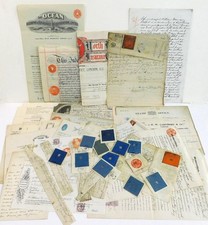 GB George III - QEII Documentos Recibos, Receita Selos Fiscais em Peças Inteiras, usado comprar usado  Enviando para Brazil