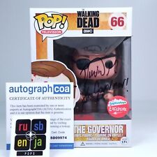 Usado, Funko Pop! The Walking Dead The Governor Bloody assinado David Morrissey certificado de autenticidade #66 comprar usado  Enviando para Brazil