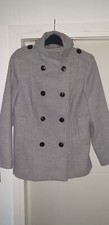 Ladies grey coat.double for sale  MANCHESTER
