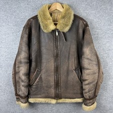 Vintage leather sheepskin for sale  WELLINGTON