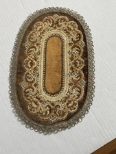 Tapete texturizado oval tapeçaria belga miniatura para casa de bonecas 9”x 13” comprar usado  Enviando para Brazil