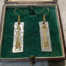 Golden arrow earrings for sale  BROMSGROVE