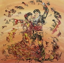 Flamenco danse peinture d'occasion  Montpellier-