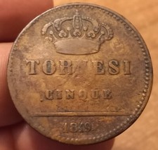 Tornesi 1819 regno usato  Olbia