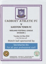 Cadbury athletic ilkeston for sale Cadbury athletic ilkeston for sale  HIGH WYCOMBE