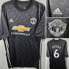 Camisa de futebol Adidas Paul Pogba Manchester United preta *encaixa GG, usado comprar usado  Enviando para Brazil
