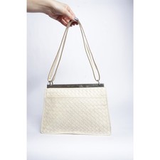 Bolsa bidirecional Bottega Veneta Intrecciato couro branco, usado comprar usado  Enviando para Brazil