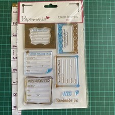 Papermania clear stamps for sale  WALLINGFORD
