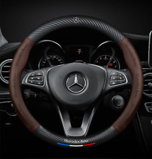 Usado, Capa de volante 15" couro ecológico + fibra de carbono para Mercedes Benz Classe A B C comprar usado  Enviando para Brazil