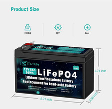 12v 8ah lifepo4 gebraucht kaufen  Sobernheim
