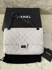 Usado Autêntico Chanel 2.55 226 Reedição Bolsa de Mão Aba Dupla Couro de Bezerro comprar usado  Enviando para Brazil