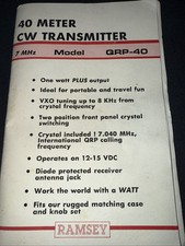 Ramsey meter transmitter for sale  Williamsburg