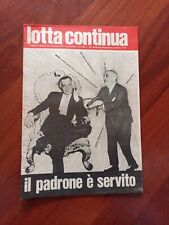 Lotta continua ottobre usato  Roma