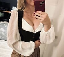 Dirndlbluse bluse bauchfrei gebraucht kaufen  Bogen