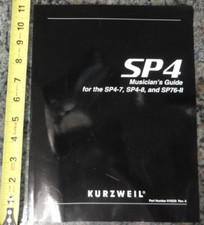 Vintage Kurzweil Sp4 Musicians Guide for SP4-7, SP4-8, Sp76-II 2010 comprar usado  Enviando para Brazil
