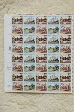Usado, Voyage of Columbus FullSheet Sc#2620-3 Perfeito Estado Novo em folha 24/04/92 Christiansted, VI comprar usado  Enviando para Brazil