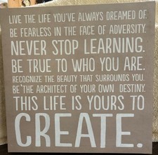 Inspirational quote canvas for sale  Mabank