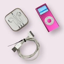 Apple iPod Nano 2ª Geração 4GB Rosa A1199 Pacote Cabo e Apple EarPods VTG TESTADO, usado comprar usado  Enviando para Brazil