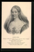 Cpa portrait agnes d'occasion  Expédié en France