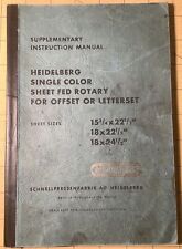 1970s supplementary instructio for sale  Defiance