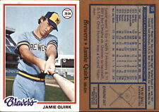 Jamie Quirk 1978 Topps #95 Cartão Milwaukee Brewers FRETE GRÁTIS *AutógrafoDen*, usado comprar usado  Enviando para Brazil