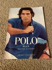 Vintage 2012 POLO AZUL RALPH LAUREN FRAGRÂNCIA MASCULINA ESTAMPA COLÔNIA ANÚNCIO 2 LADOS comprar usado  Enviando para Brazil