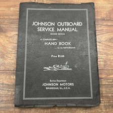 Usado, Johnson Outboard Service Repair Manual Segunda Edição 2º Manual 1950 Vintage comprar usado  Enviando para Brazil