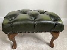 Chesterfield footstool green for sale  BRADFORD