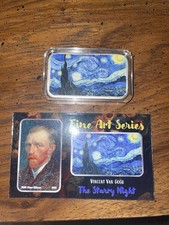Vincent Van Gogh “noite estrelada” 1 oz barra de prata #012 baixa vintage comprar usado Vincent Van Gogh “noite estrelada” 1 oz barra de prata #012 baixa vintage comprar usado  Enviando para Brazil